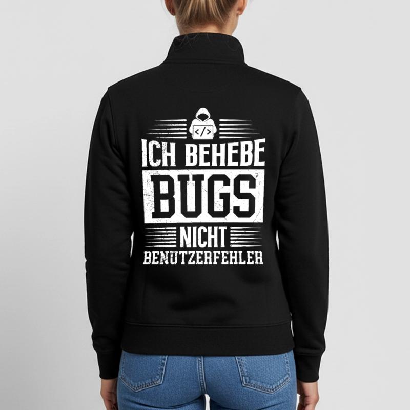 Coder ICH BEHEBE BUGS NICHT BENUTZERFEHLER LUSTIG Unisex Organic Zip Sweatshirt von Stanley/Stella