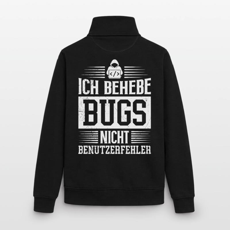 Coder ICH BEHEBE BUGS NICHT BENUTZERFEHLER LUSTIG Unisex Organic Zip Sweatshirt von Stanley/Stella