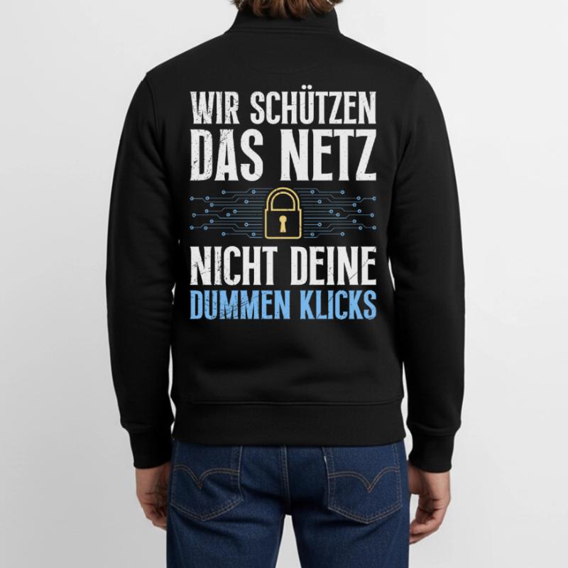 Computer Science WE PROTECT THE WEB, NOT YOURS Unisex Organic Zip Sweatshirt by Stanley/Stella
