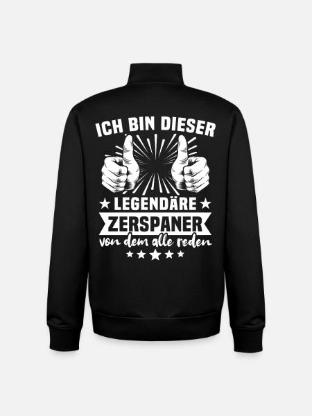 Machinist Legend - Unisex Organic Zip Sweatshirt by Stanley/Stella - black