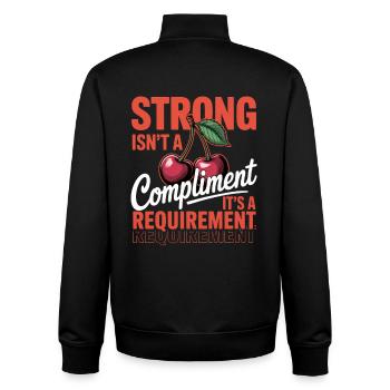 Frauentag Feminismus Tired Isnt My Personality - Unisex Organic Zip Sweatshirt von Stanley/Stella - Schwarz - Hinten - AI Model Male 185 light (185cm)