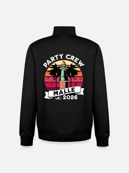 Malle 2026 Mallorca Party - Unisex Organic Zip Sweatshirt von Stanley/Stella - Schwarz