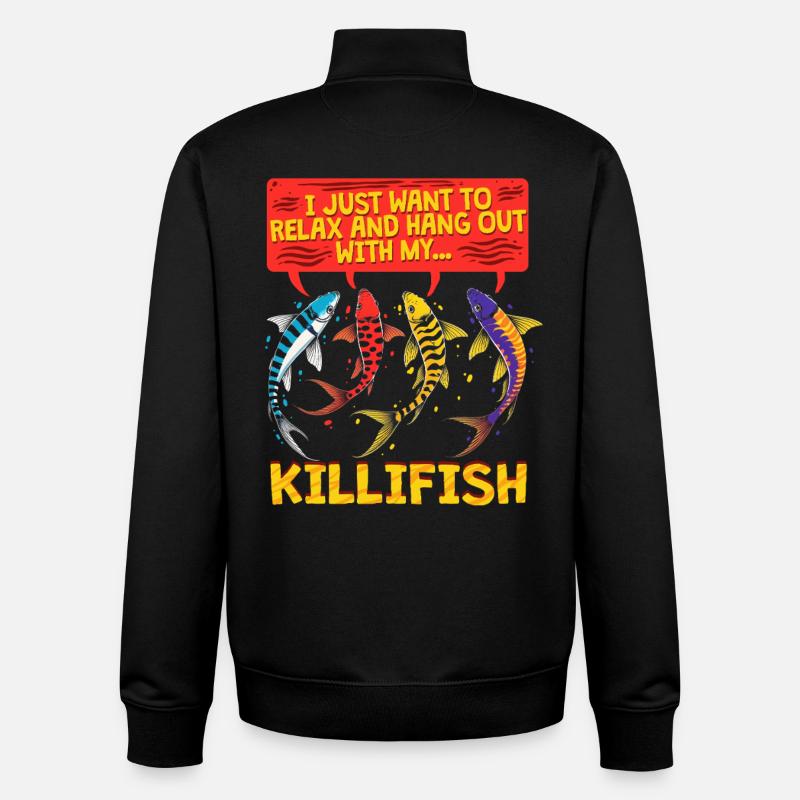 Zahnkarpfen Killfisch Zahnkärpflinge - Unisex Organic Zip Sweatshirt von Stanley/Stella - Schwarz