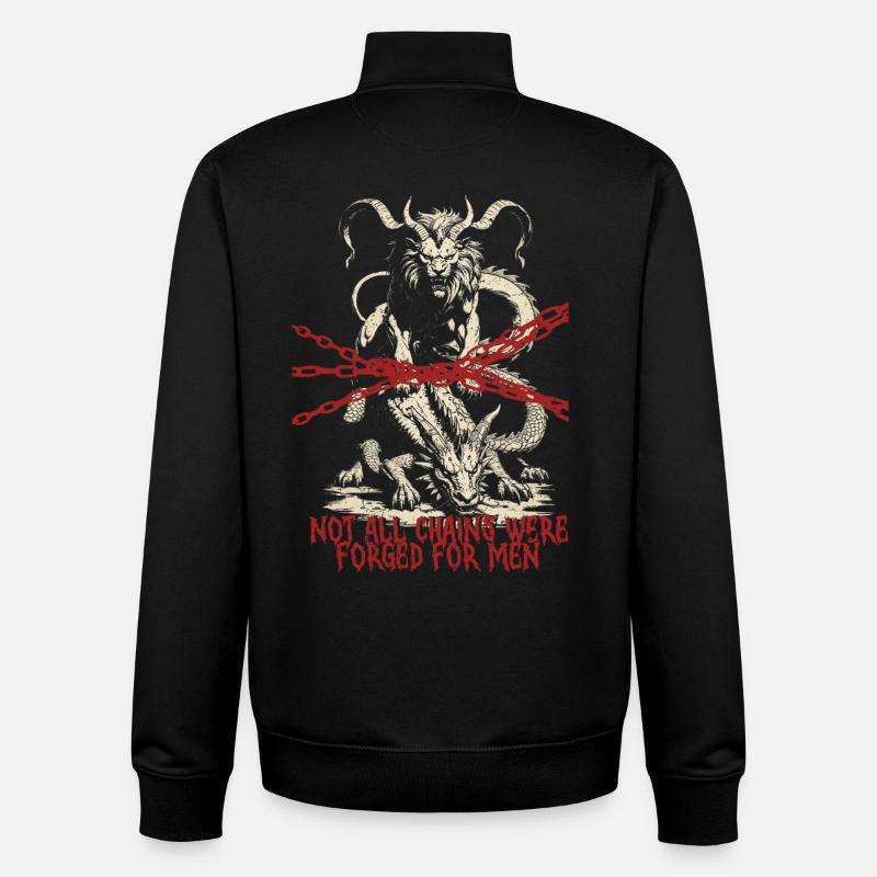 Chimera Creature Mythological Creatures - Unisex Organic Zip Sweatshirt by Stanley/Stella - black