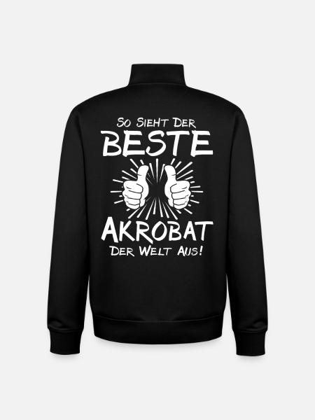 Bester Akrobat - Unisex Organic Zip Sweatshirt von Stanley/Stella - Schwarz
