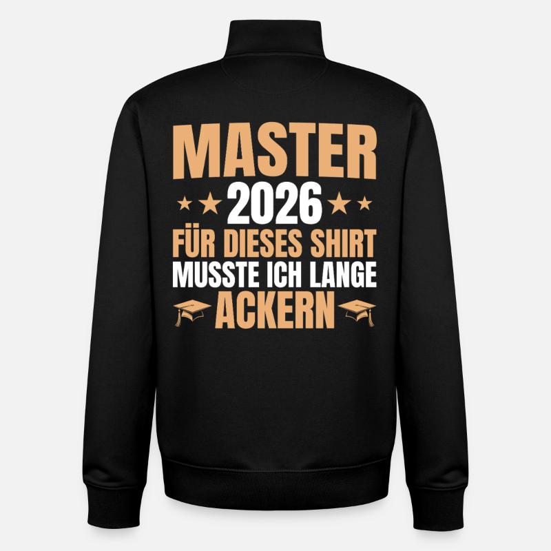 Master 2026 Lange Ackern - Mastertitel - Unisex Organic Zip Sweatshirt von Stanley/Stella - Schwarz