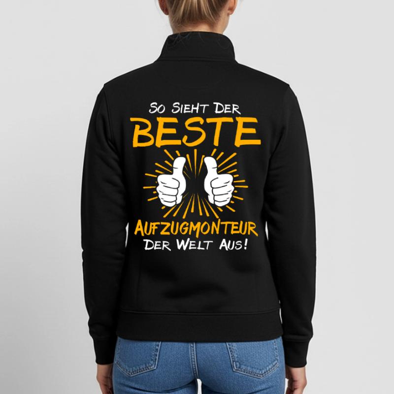 Elevator Technician Gift Idea Unisex Organic Zip Sweatshirt by Stanley/Stella