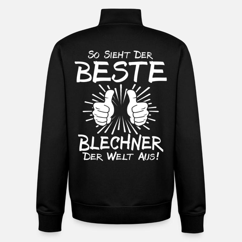 Meilleur Blechner - Sweat zippé unisexe en coton bio Stanley/Stella - noir