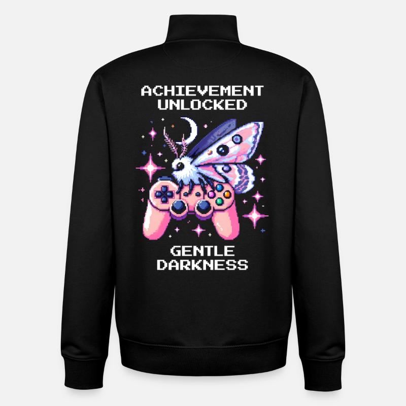 Gentle Darkness Unlocked | Soft Goth - Unisex Organic Zip Sweatshirt by Stanley/Stella - black