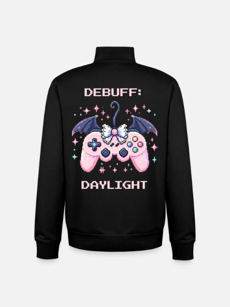 Debuff Daylight | Soft Goth Humor - Unisex Organic Zip Sweatshirt by Stanley/Stella - black