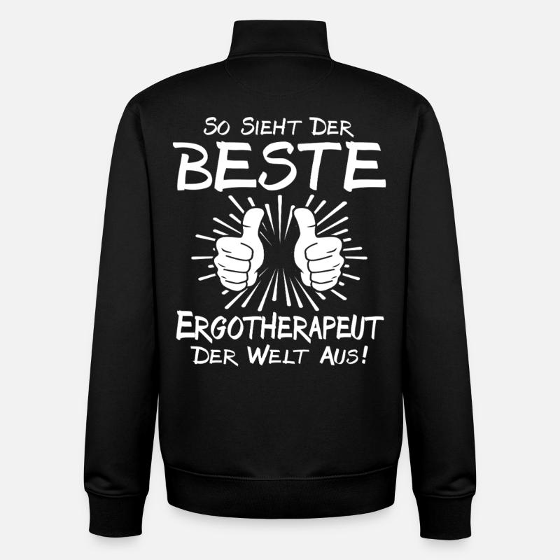 Bester Ergotherapeut - Unisex Organic Zip Sweatshirt von Stanley/Stella - Schwarz