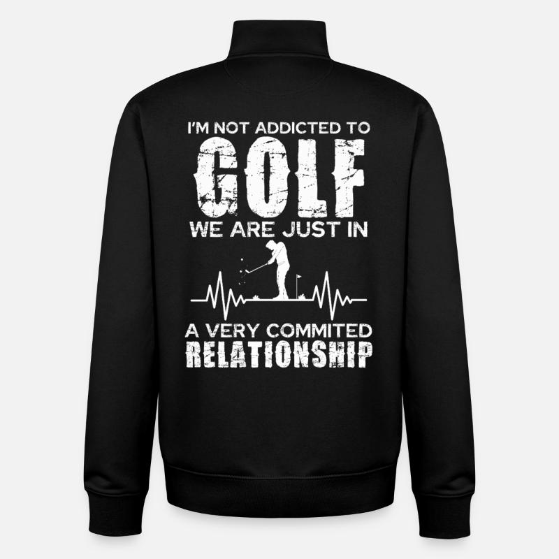 Golf-Beziehung: Engagierte Passion - Unisex Organic Zip Sweatshirt von Stanley/Stella - Schwarz