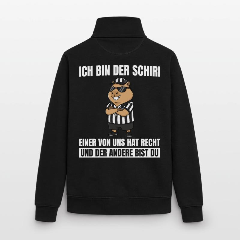 Referee Capybara - Impartial Referee Unisex Organic Zip Sweatshirt by Stanley/Stella