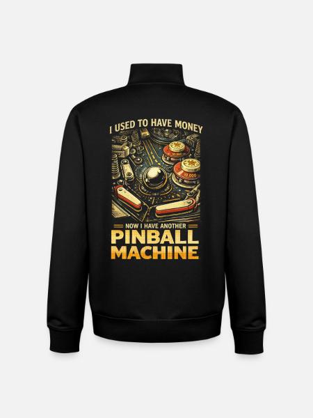 Pinball Machine Pinball Player - Unisex Organic Zip Sweatshirt by Stanley/Stella - black