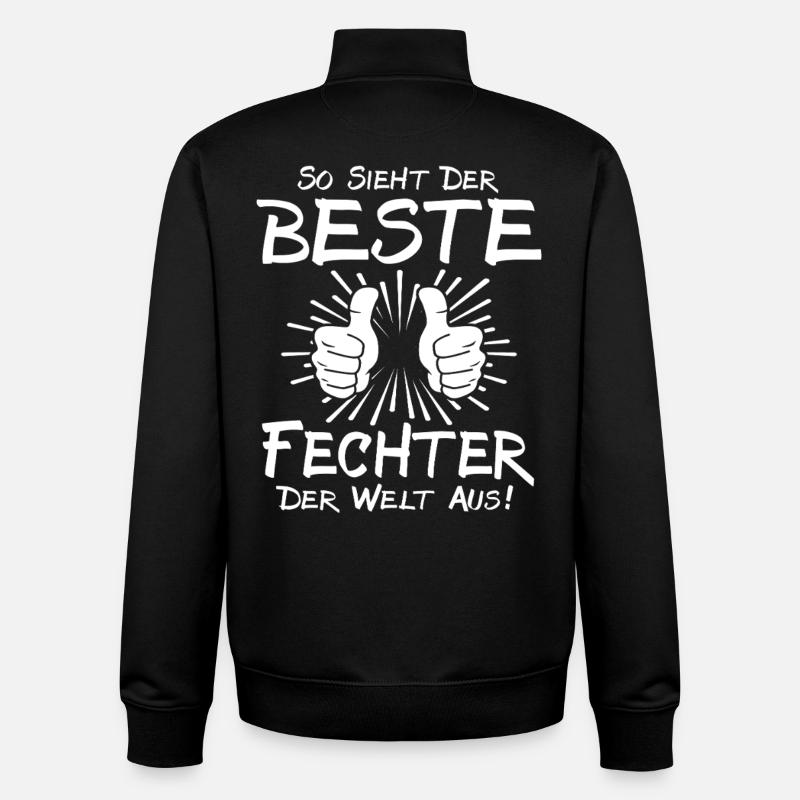 Bester Fechter - Unisex Organic Zip Sweatshirt von Stanley/Stella - Schwarz