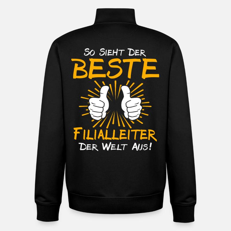 Store Manager Gift Idea - Unisex Organic Zip Sweatshirt by Stanley/Stella - black