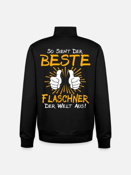 Flaschner Gift Idea - Unisex Organic Zip Sweatshirt by Stanley/Stella - black