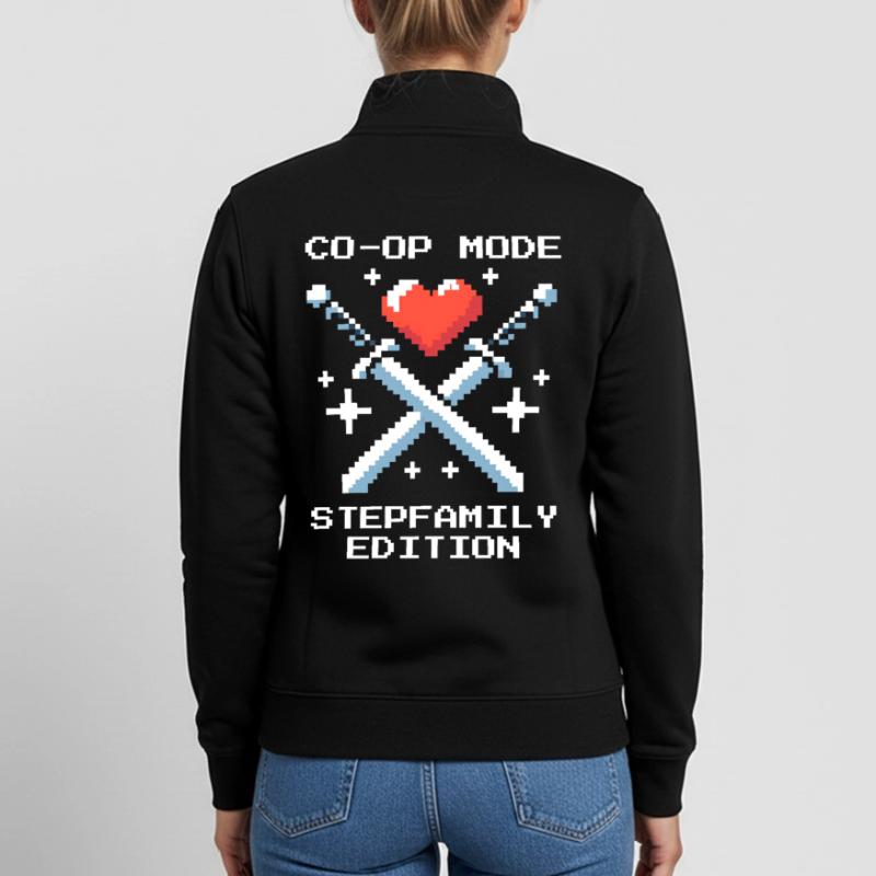 Mode Coop : Édition Famille recomposée | Patchwork Sweat zippé unisexe en coton bio Stanley/Stella