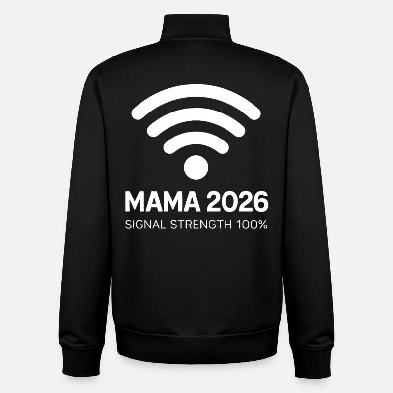 Mama 2026 100% - Unisex Organic Zip Sweatshirt von Stanley/Stella - Schwarz