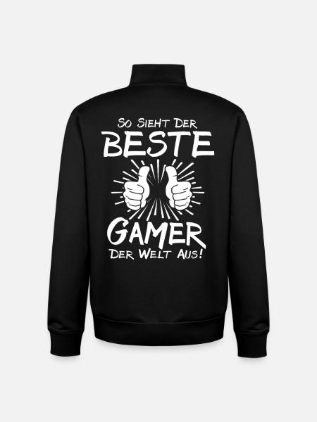 Best Gamer - Unisex Organic Zip Sweatshirt by Stanley/Stella - black