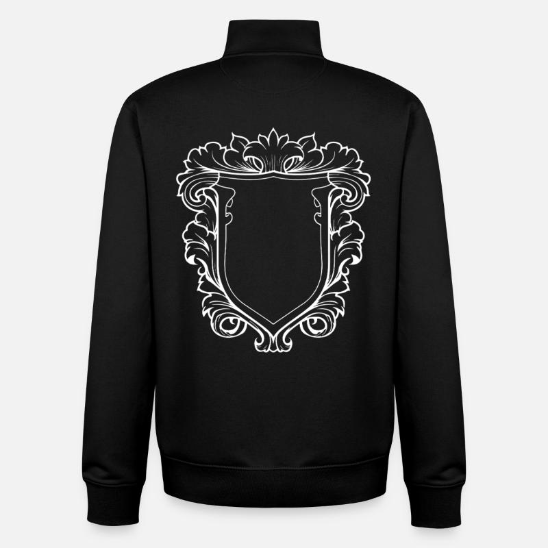 Wappen Leer Symbol - Unisex Organic Zip Sweatshirt von Stanley/Stella - Schwarz