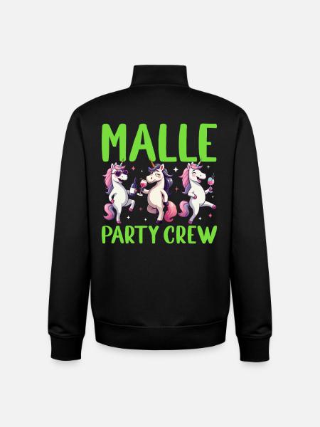 Malle Party Crew - Unisex Organic Zip Sweatshirt by Stanley/Stella - black