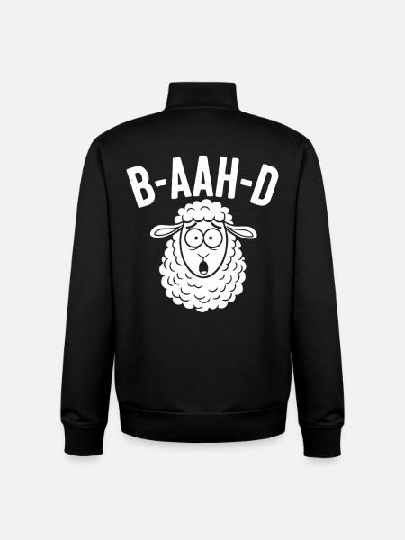 Sheep Pun Humor - Unisex Organic Zip Sweatshirt by Stanley/Stella - black