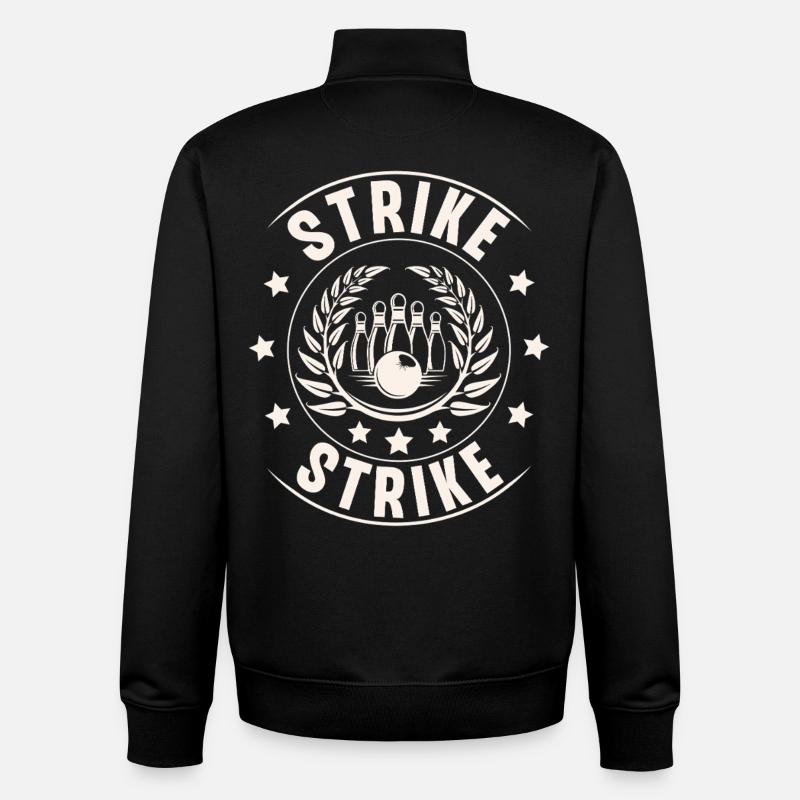 Bowling - Unisex Organic Zip Sweatshirt by Stanley/Stella - black