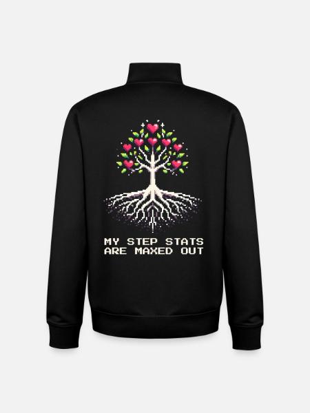 Step-Stats at Maximum | Patchwork family - Unisex Organic Zip Sweatshirt by Stanley/Stella - black