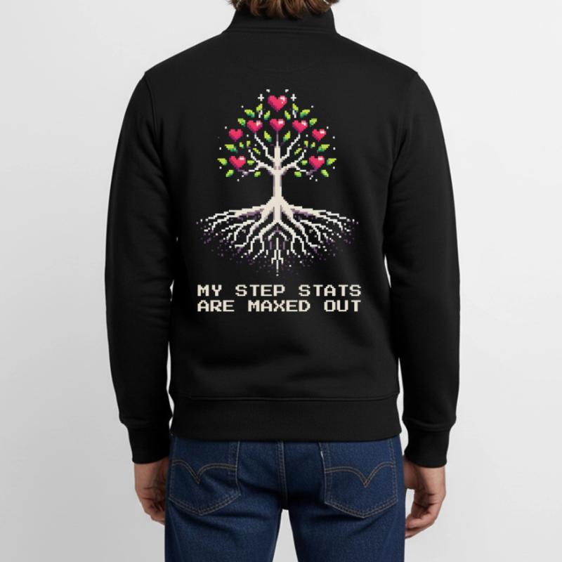 Stats de pas au maximum | Famille Patchwork Sweat zippé unisexe en coton bio Stanley/Stella