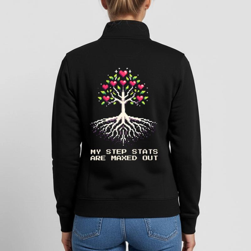 Stats de pas au maximum | Famille Patchwork Sweat zippé unisexe en coton bio Stanley/Stella