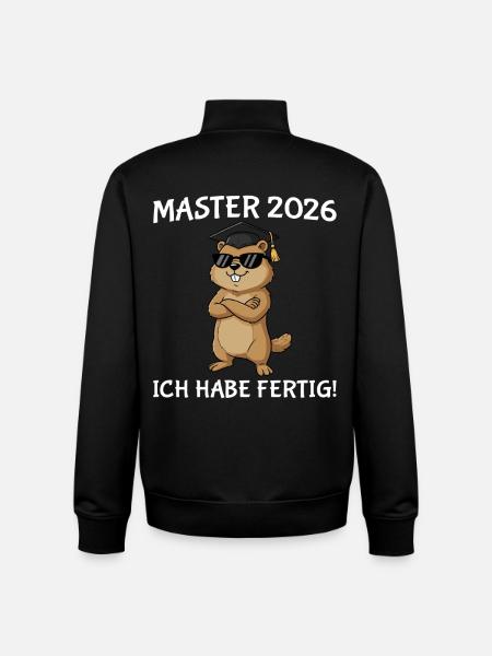 Masterprüfung 2026 bestandener Abschluss Studium - Unisex Organic Zip Sweatshirt von Stanley/Stella - Schwarz