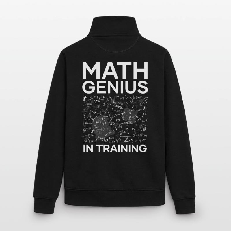 Math Genius in Training Unisex Organic Zip Sweatshirt by Stanley/Stella