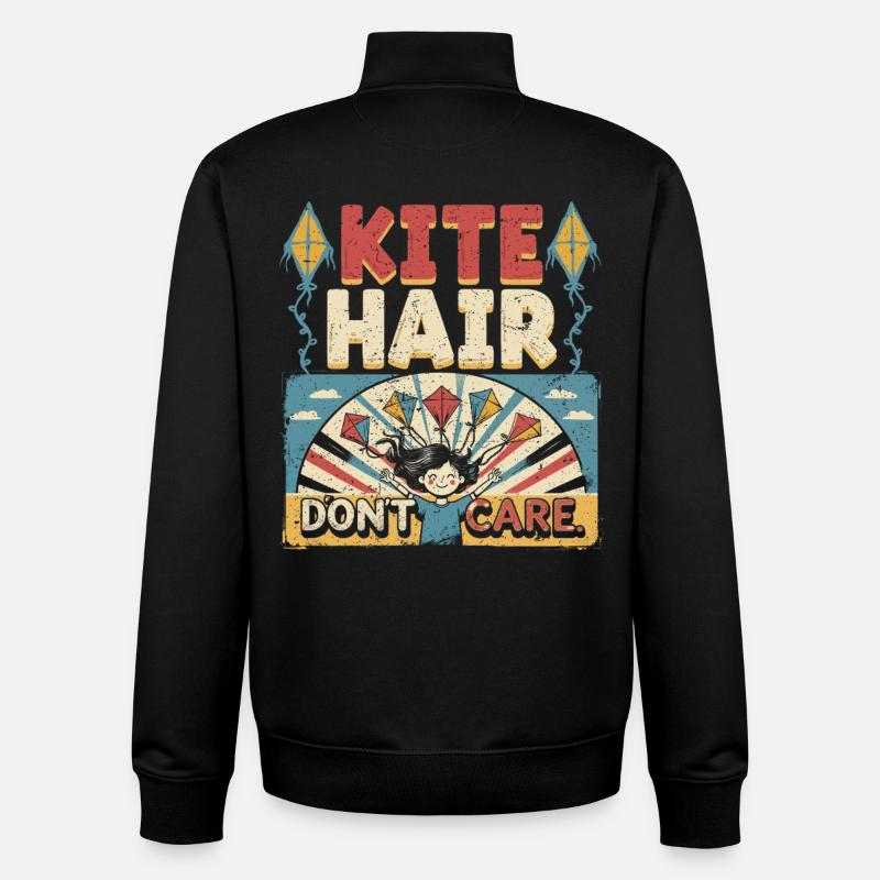 Drachen Drachensteigen - Unisex Organic Zip Sweatshirt von Stanley/Stella - Schwarz