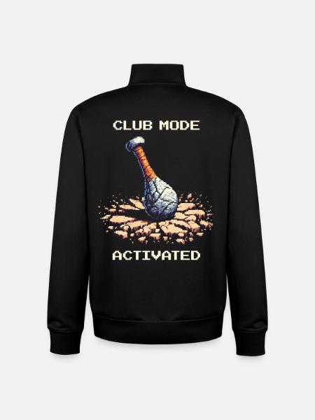 Mace Mode Enabled | Stone Age caveman - Unisex Organic Zip Sweatshirt by Stanley/Stella - black