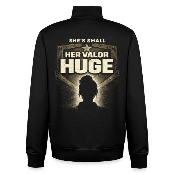 Female Soldier Female Soldiers - Unisex Organic Zip Sweatshirt by Stanley/Stella - black - Back - AI Model Male 185 light (185cm)