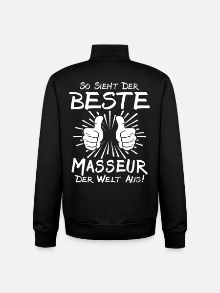Best masseur - Unisex Organic Zip Sweatshirt by Stanley/Stella - black