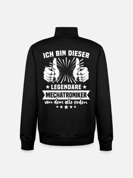 Mechatronics Technician Legend - Unisex Organic Zip Sweatshirt by Stanley/Stella - black