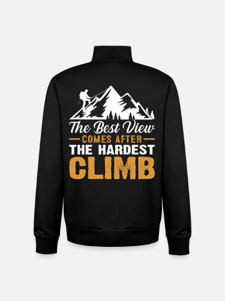 alpinisme - Sweat zippé unisexe en coton bio Stanley/Stella - noir