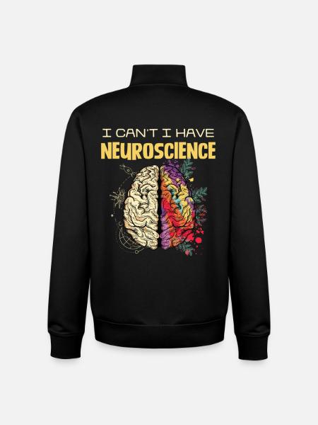Neuroscience Gehirnfarben Design - Unisex Organic Zip Sweatshirt von Stanley/Stella - Schwarz