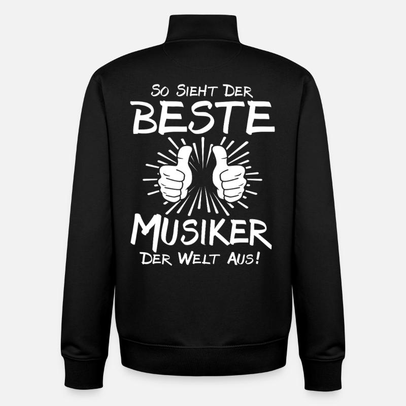Bester Musiker - Unisex Organic Zip Sweatshirt von Stanley/Stella - Schwarz