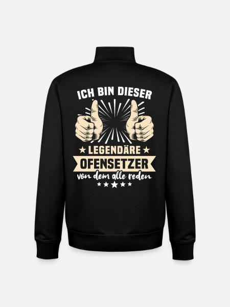 Ofensetzer Sprüche - Unisex Organic Zip Sweatshirt von Stanley/Stella - Schwarz