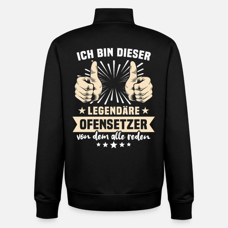 Ofensetzer Sprüche - Unisex Organic Zip Sweatshirt von Stanley/Stella - Schwarz