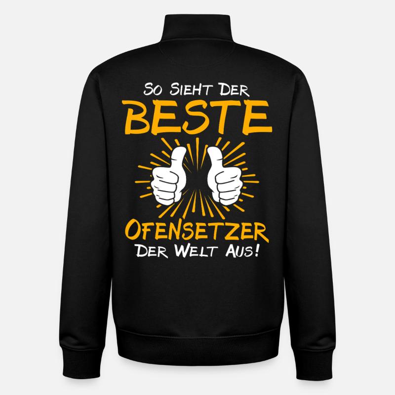Ofensetzer Geschenkidee - Unisex Organic Zip Sweatshirt von Stanley/Stella - Schwarz