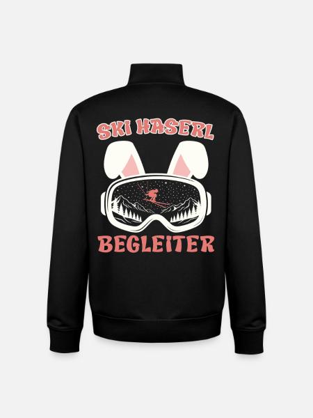 Après-ski SKI HASERL COMPAGNON Fun - Sweat zippé unisexe en coton bio Stanley/Stella - noir