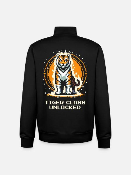 Tiger Class Unlocked | Tigerpower - Unisex Organic Zip Sweatshirt by Stanley/Stella - black