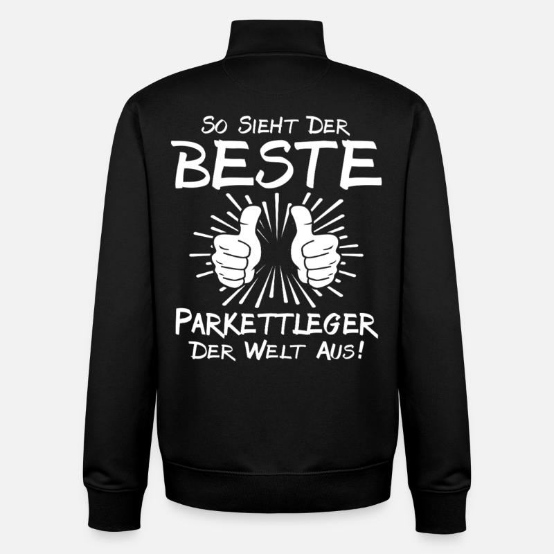 Best parquet layer - Unisex Organic Zip Sweatshirt by Stanley/Stella - black