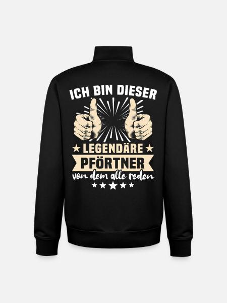 Gatekeeper sayings - Unisex Organic Zip Sweatshirt by Stanley/Stella - black