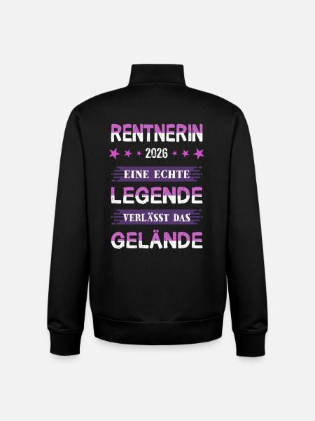 Pensioner 2026 Legend Pension - Unisex Organic Zip Sweatshirt by Stanley/Stella - black