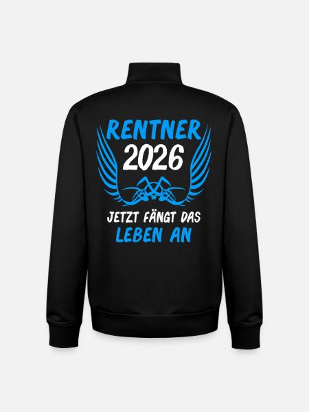 Retiree 2026 Retirement Gift - Unisex Organic Zip Sweatshirt by Stanley/Stella - black